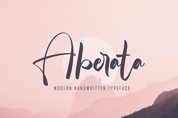 Aberata Script Font for Creative Campaigns