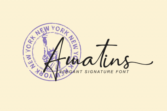 Amatins: A Script Font for Creative Branding and Design