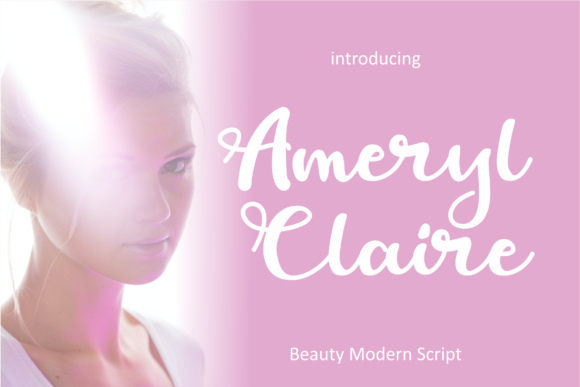 Ameryl Claire Script Font for Handmade Branding