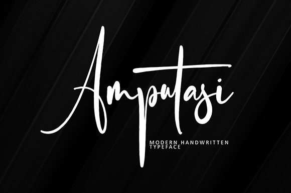 Amputasi Script Font for Romantic, Elegant Campaigns