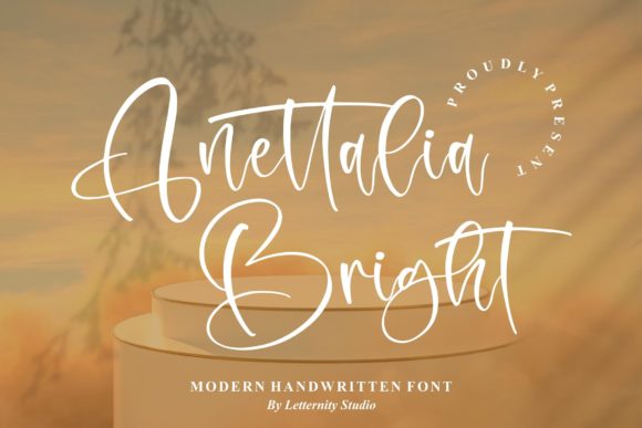 Anettalia Bright: A Script Font for Elegant Branding and Creative Design