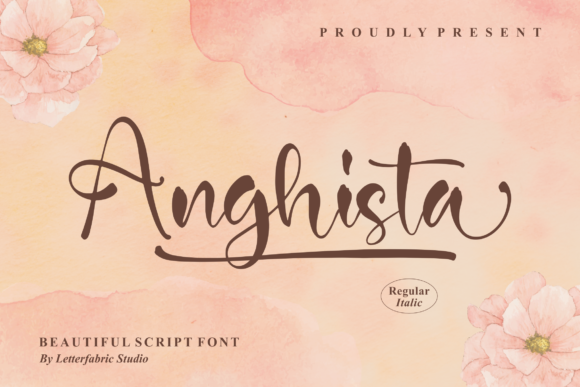 Anghista: A Script Font for Creative Branding and Design