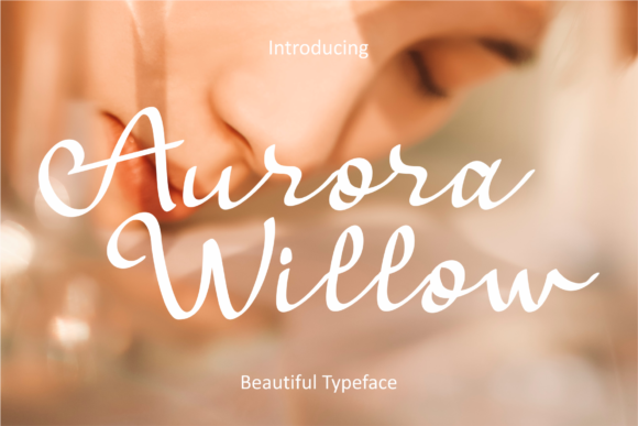 Aurora Willow: A Script Font for Creative Crafters and Printables