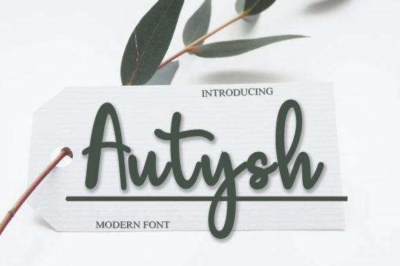 Autysh: A Delicate Script Font for Elegant Branding