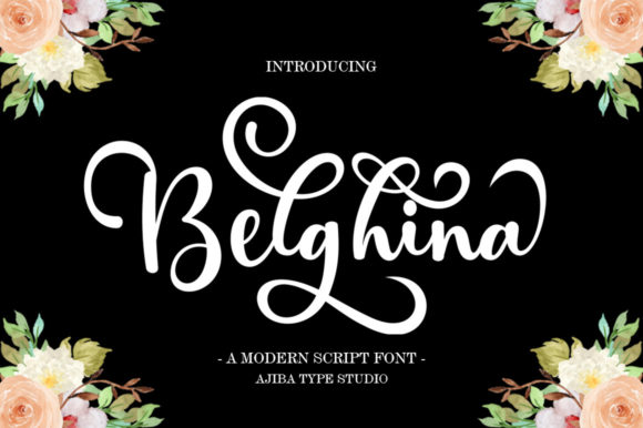 Belghina: A Clean Modern Script Font for Digital Design