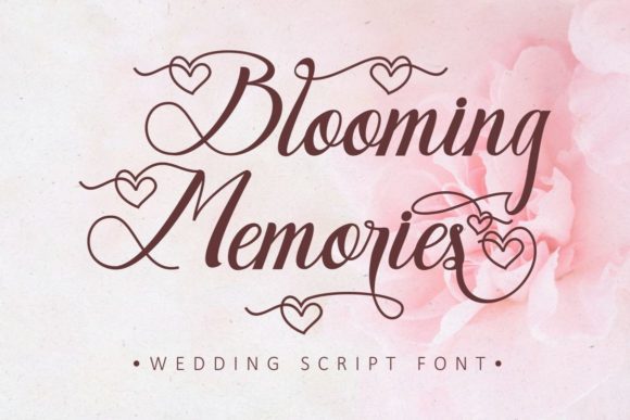 Blooming Memories: A Fresh Script Font for Elegant Digital Branding