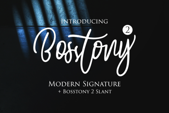 Bosstony 2: A Classy Script Handwritten Font for Editorial Design