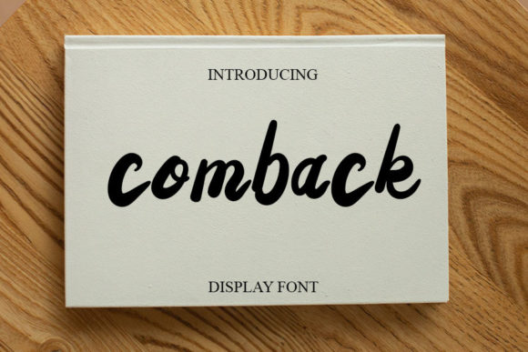 Comback: The Script Font That Elevates Every Campaign