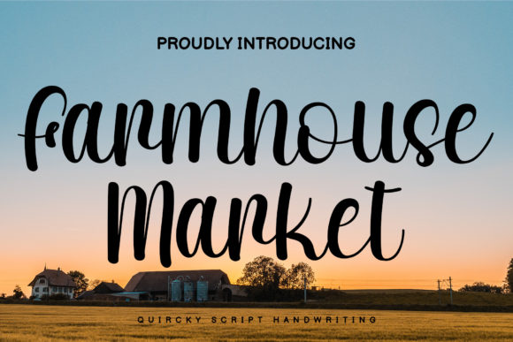 Farmhouse Market Script Font for Handmade Creators