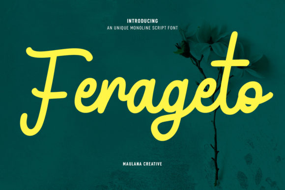 Ferageto: A Script Font That Elevates Branding with Vintage Charm and Modern Flair