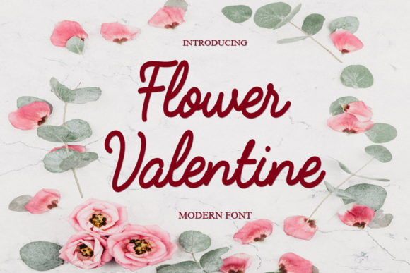 Flower Valentine Script Font for Handmade Creators