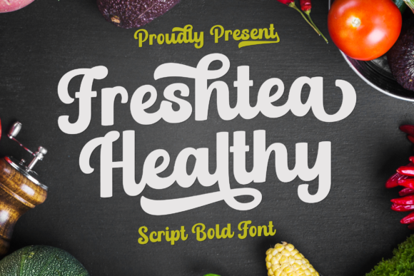 Freshtea Healthy: A Script Font for Editorial Elegance