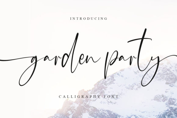 Garden Party: A Script Font for Elegant Editorial Design