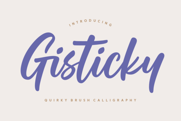 Gisticky Script Font for Handmade Creatives