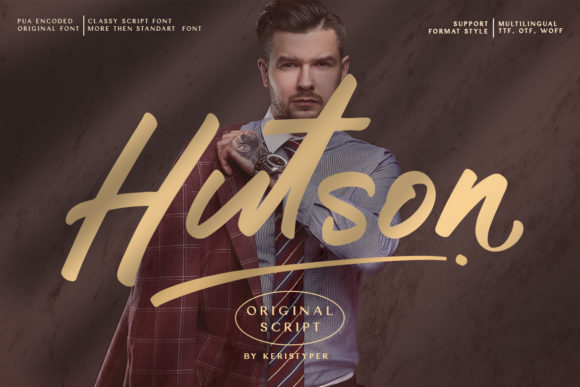 Hutson Script Font for Small Business Branding