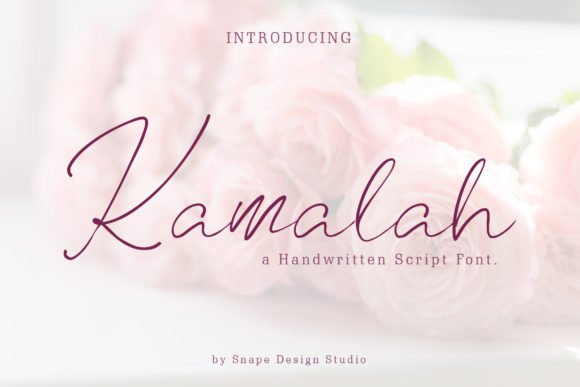 Kamalah Script Font for Luxury Branding and Campaign Design