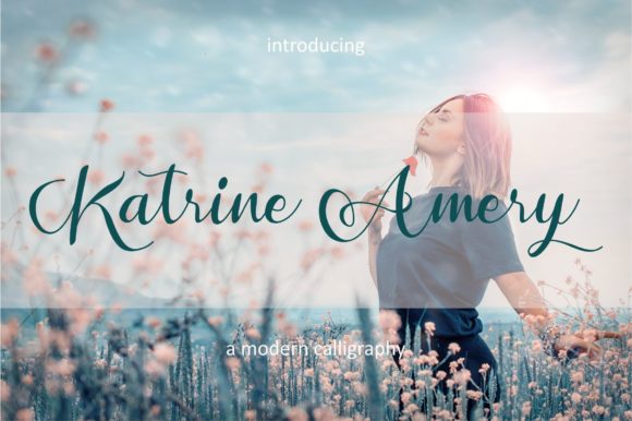 Katrine Amery: A Modern Script Font for Handmade Creators