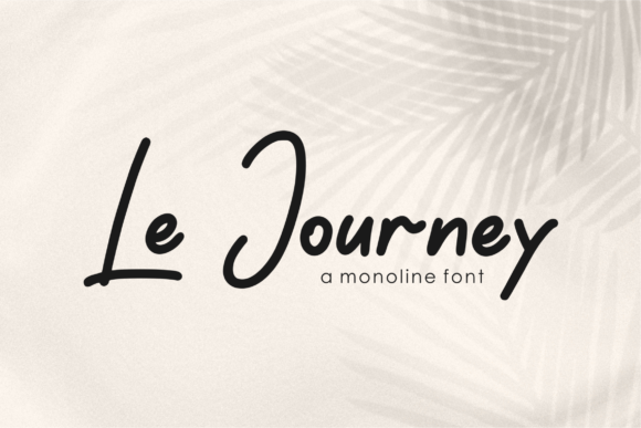Le Journey Font for Elegant Branding and Packaging