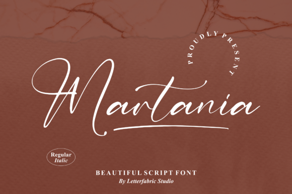 Martania Script Font for Delicate Handmade Designs