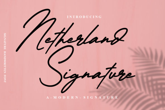 Netherland Signature: A Script Font for Creative Crafters and Designers