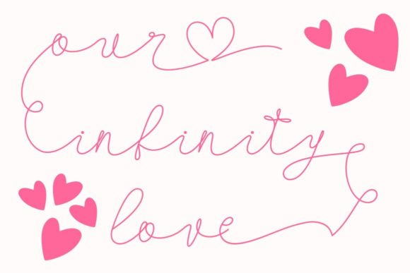 Our Infinity Love Script Handwritten Font for Elegant Branding