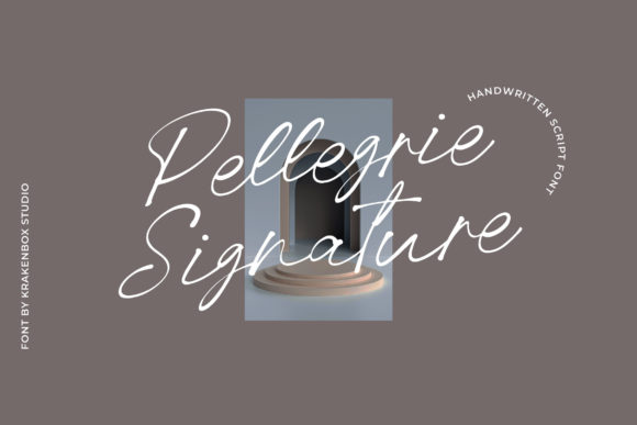 Pellegrie Signature: Elegant Script Handwritten Font for Designers