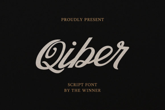 Qiber: A Script Font for Elegant Editorial Design