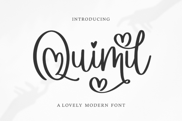 Quimil: A Graceful Script Font for Editorial Design