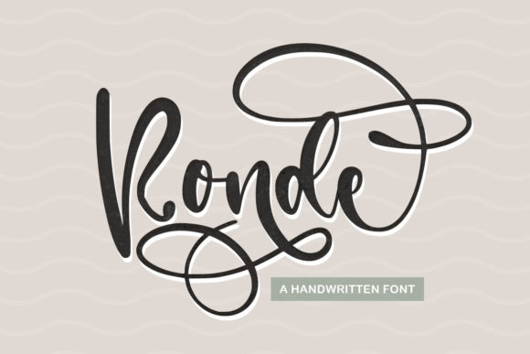 Ronde: A Script Font for Editorial Elegance and Creative Expression