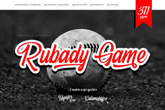 Rubady Game: The Script Font That Elevates Branding and Campaign Design