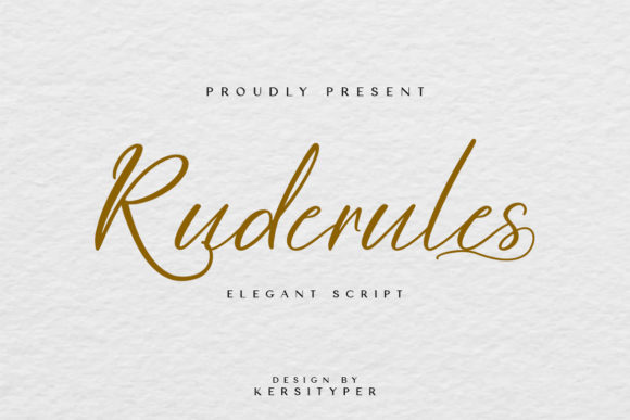 Ruderules Script Font for Elegant Branding