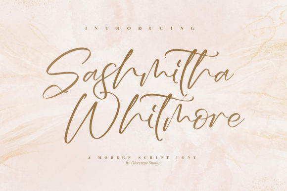 Sashmitha Whitmore Script Font for Elegant Digital Branding