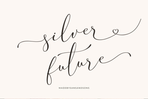 Silver Future: A Graceful Script Font for Creative Branding