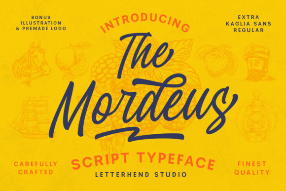 The Mordeus Retro Script Font for Handmade Creators