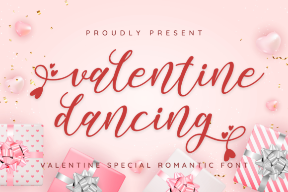 Valentine Dancing Font for Romantic Branding Projects