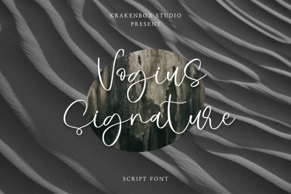 Vogius Signature: Elegant Script Handwritten Font for Modern Design