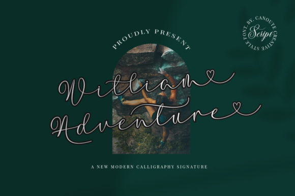 William Adventure: A Graceful Script Font for Small Business Branding